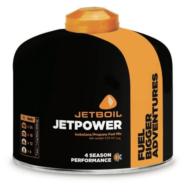 Jetboil Jetpower Fuel Gasdse med skruegevind 230 g
