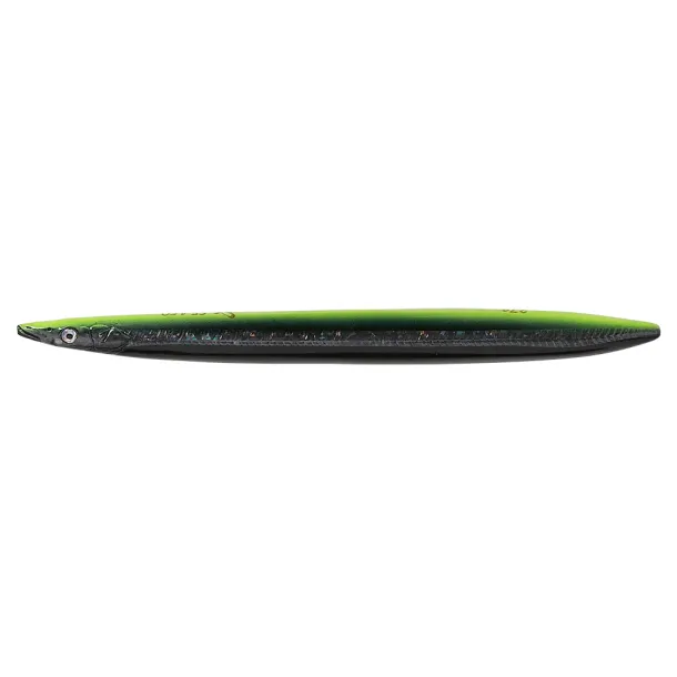 Savage Gear Line Thru Sandeel 27 Gram Black N Yellow Glow 27 Gram Black N Yellow Glow