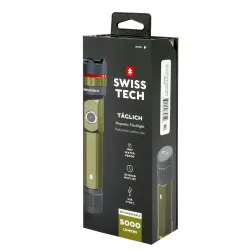 SwissTech Tglich 5000lm Genopladelig Lommelygte