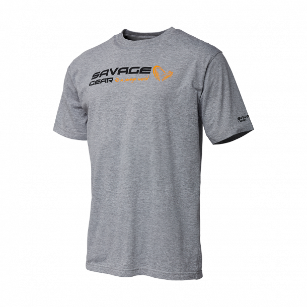 Savage Gear Signature Logo T-Shirt Gr&aring; L Gr&aring; L