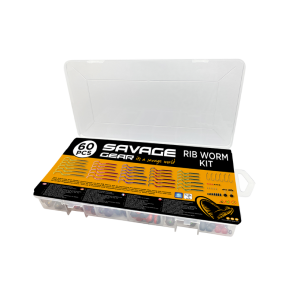 Savage Gear Rib Worm Kit 60 stk.