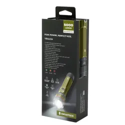 SwissTech Tglich 5000lm Genopladelig Lommelygte