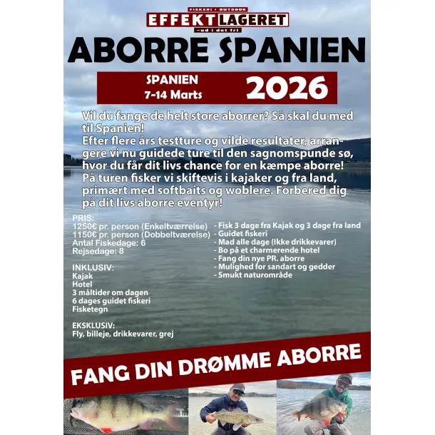 Aborre i Spanien 7-14 marts 2026