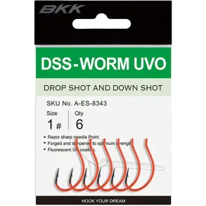 BKK DSS Worm UVO Dropshot Krog