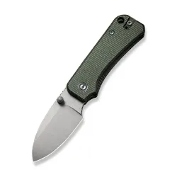 CIVIVI Baby Banter Green Micarta Gray Stonewashed Nitro-V Blade