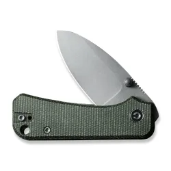 CIVIVI Baby Banter Green Micarta Gray Stonewashed Nitro-V Blade