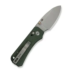 CIVIVI Baby Banter 2 Green Canvas Micarta Gray Stonewashed Nitro-V Blade