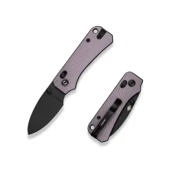 CIVIVI Baby Banter 2 Purple Aluminum Black Stonewashed Nitro-V Blade