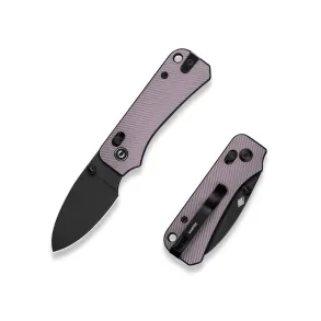CIVIVI Baby Banter 2 Purple Aluminum Black Stonewashed Nitro-V Blade