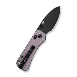 CIVIVI Baby Banter 2 Purple Aluminum Black Stonewashed Nitro-V Blade