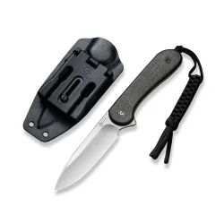 CIVIVI Elementum Fixed Blade Dark Green Micarta Satin Finished D2 Blade