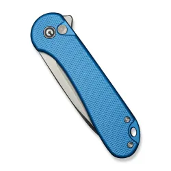 CIVIVI Elementum II Button Lock Blue Aluminum Satin Finished Nitro-V Blade