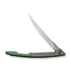CIVIVI Shawka Gray/Green Aluminum Handle Satin Finished 14C28N Blade