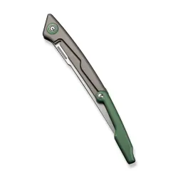 CIVIVI Shawka Gray/Green Aluminum Handle Satin Finished 14C28N Blade