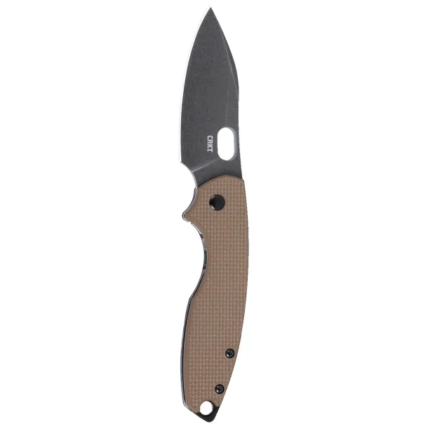CRKT Pilar III Earth Brown G10 Black Stonewashed D2