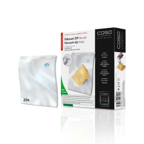 Caso ZIP poser 20x23 cm 20 stk m/QR-labels 150 my