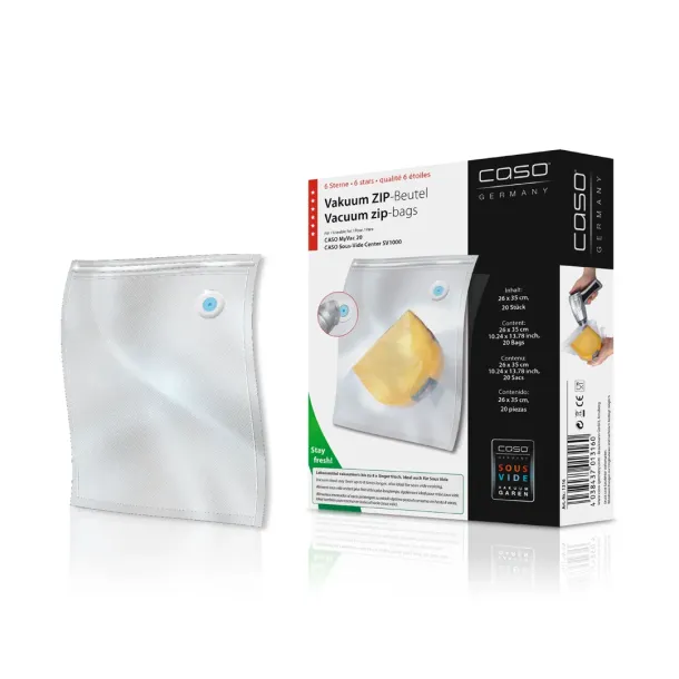 Caso ZIP poser 26x35 cm 20 stk m/QR- labels 150 my