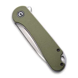 CIVIVI Elementum Green G10 Satin Finished D2 Blade