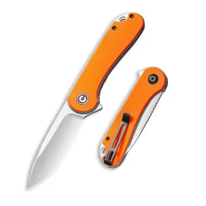 CIVIVI Elementum Orange G10 Satin Finished D2 Blade