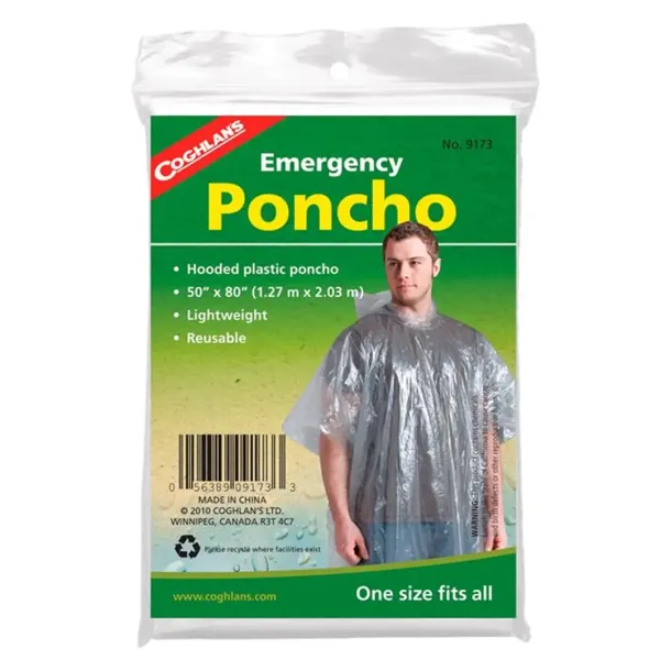Coghlans Emergency Rain Poncho