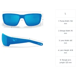 Costa Del Mar Fantail Pro Polaroid Solbriller