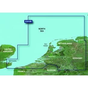 Garmin BlueChart G3 Vision VEU018R Vadehavet og Benelux (MicroSD/SD)