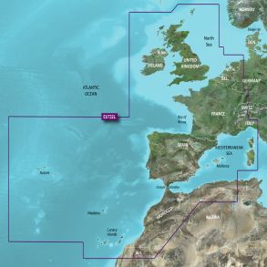 Garmin BlueChart G3 Vision VEU722L Europa Atlanterhavet, kyst (MicroSD/SD)