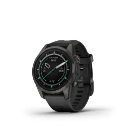 Garmin ur Epix Pro Gen 2 Sapphire edition 42mm- Carbon Gray DLC titanium med sort rem