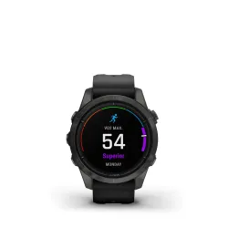 Garmin ur Epix Pro Gen 2 Sapphire edition 42mm- Carbon Gray DLC titanium med sort rem