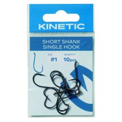 Kinetic Short Shank Single Hook