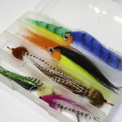 8 stk. Geddefluer inkl. ske