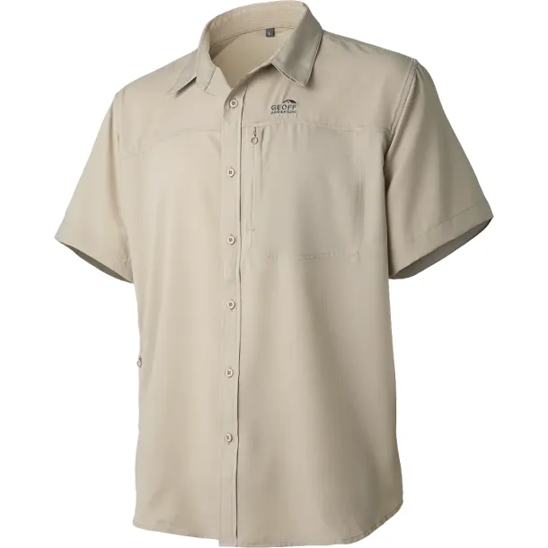 Geoff Anderson Ezmar Light Weight Short Sleeve Skjorte Khaki XL Khaki XL