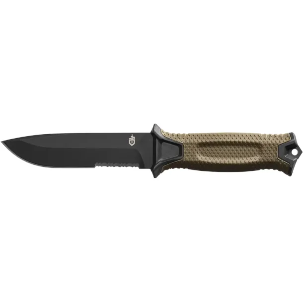 Gerber Strongarm Fixed - Serrated Edge Kniv Black Black