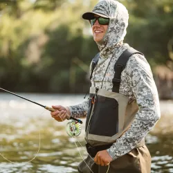 Grund�ns Men's Zip Front Boundary Stockingfoot Wader