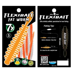 Skull Gear Flexibait Fat Worm 5pak