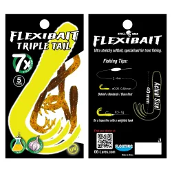Skull Gear Flexibait Triple Tail 5pak