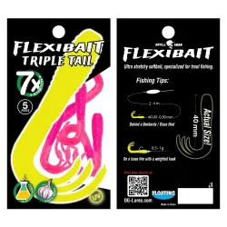 Skull Gear Flexibait Triple Tail 5pak