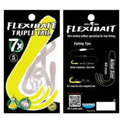 Skull Gear Flexibait Triple Tail 5pak