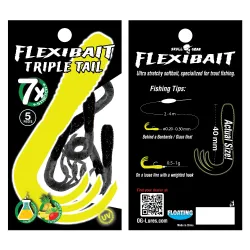 Skull Gear Flexibait Triple Tail 5pak