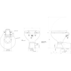 Johnson Pump AquaT Silent Elektrisk toilet