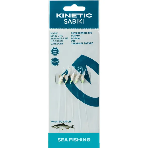 Kinetic sabiki Silverstrike Tobis Rig st. 12 st. 12