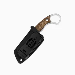 Kizer Little Rhino | AEB-L | Burlap Micarta