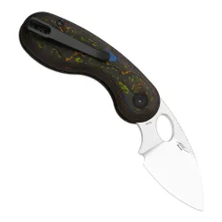 Kizer Microbe | Button Liner Lock | M390 | Camo Carbon 80's | 2742A1