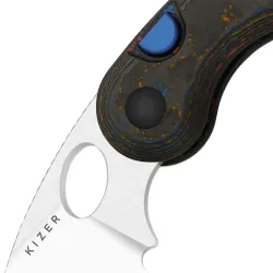 Kizer Microbe | Button Liner Lock | M390 | Camo Carbon 80's | 2742A1