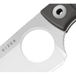Kizer Nightjar | AUS-10 Steel | Sheepfoot Fixed Blade | Aluminum