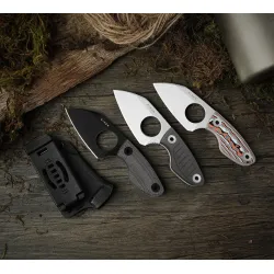 Kizer Nightjar | AUS-10 Steel | Sheepfoot Fixed Blade | Aluminum