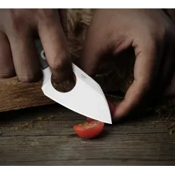 Kizer Nightjar | AUS-10 Steel | Sheepfoot Fixed Blade | Aluminum