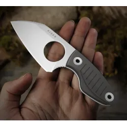 Kizer Nightjar | AUS-10 Steel | Sheepfoot Fixed Blade | Aluminum