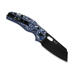 Kizer Sheepdog C01C 2.9 BS | Kizer Button Liner Lock | Nitro-V | vortex pattern micarta | PVD Coating
