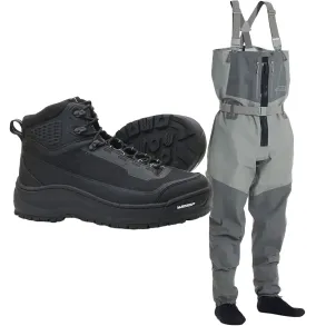 Vision Koski Grey Zip + Musta Hiker Waders S�t